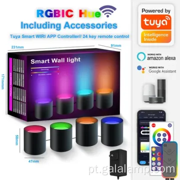 Show de luz de graffiti com controle de sínci de música